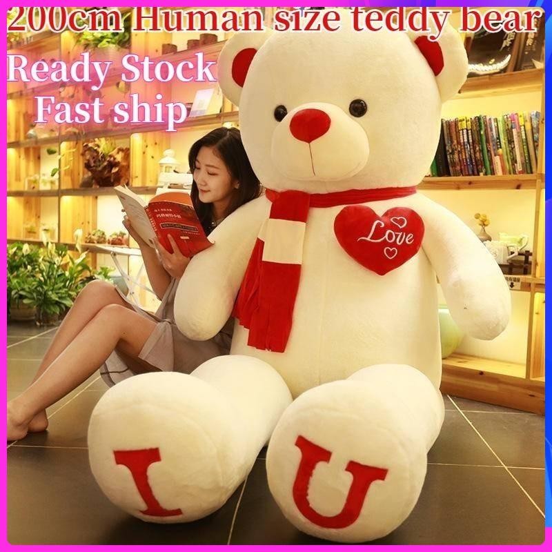 (Ready Stock) 200cm human size teddy bear 7ft life size teddy bearteddy ...