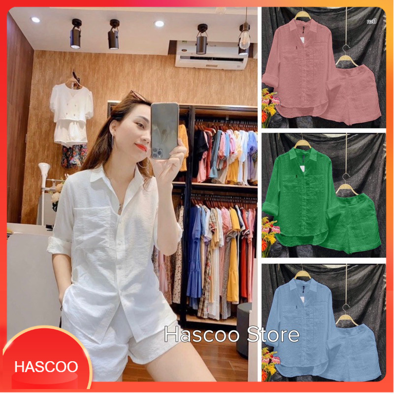 Women's Suits, Women'S Suits, Long Sleeve Shirt, Shorts, NonWrinkle