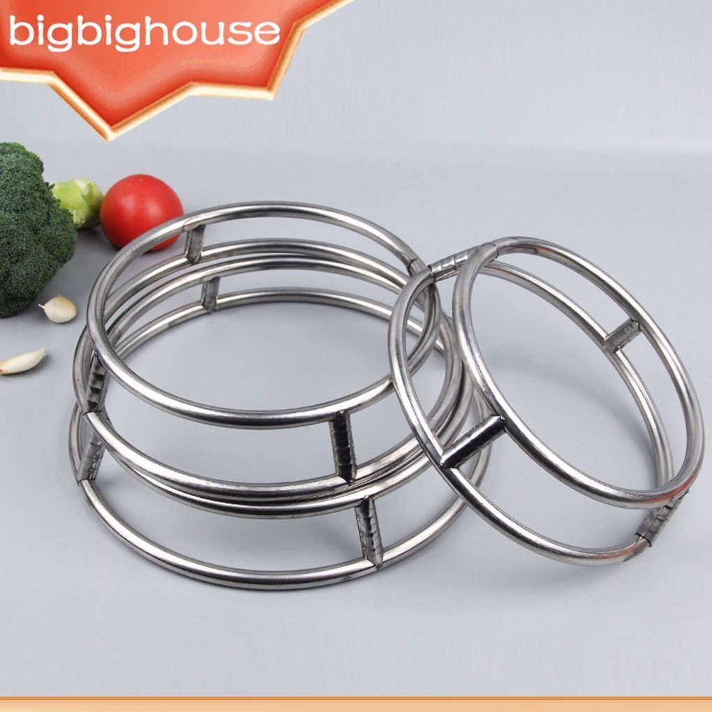 Wok Ring Stainless Steel Thick Double Layer Woks Stand Thermal ...