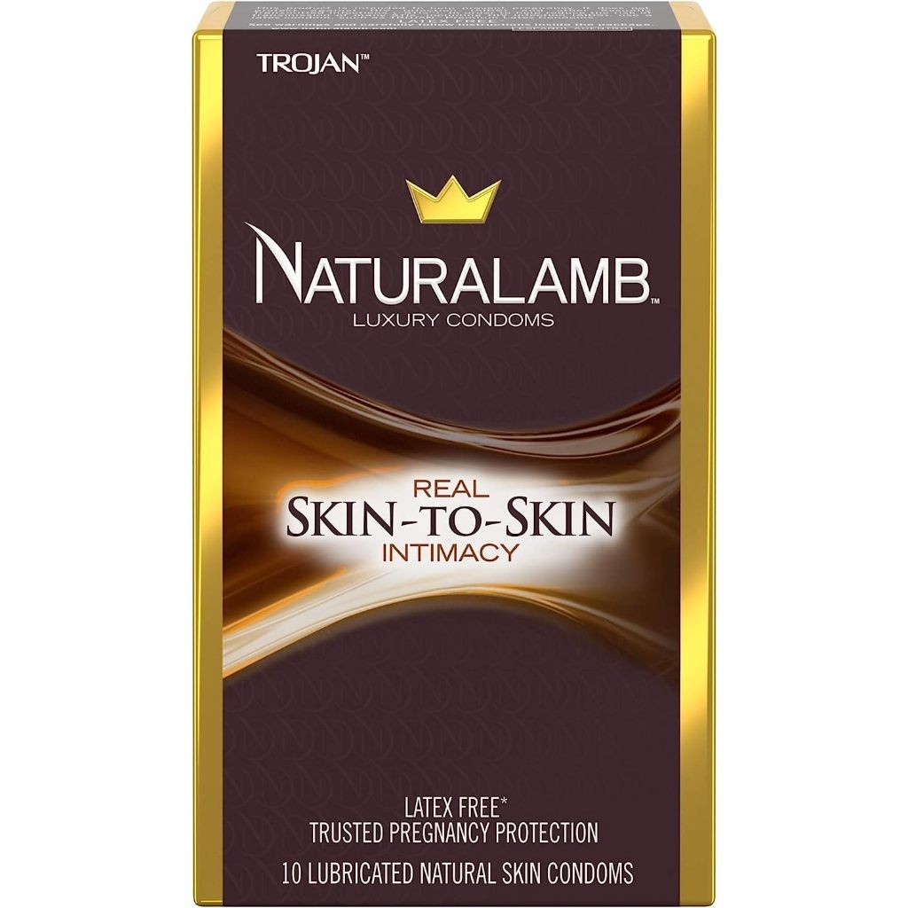 Trojan Naturalamb Luxury Condoms Real Skin-To-Skin Intimacy (10 ...