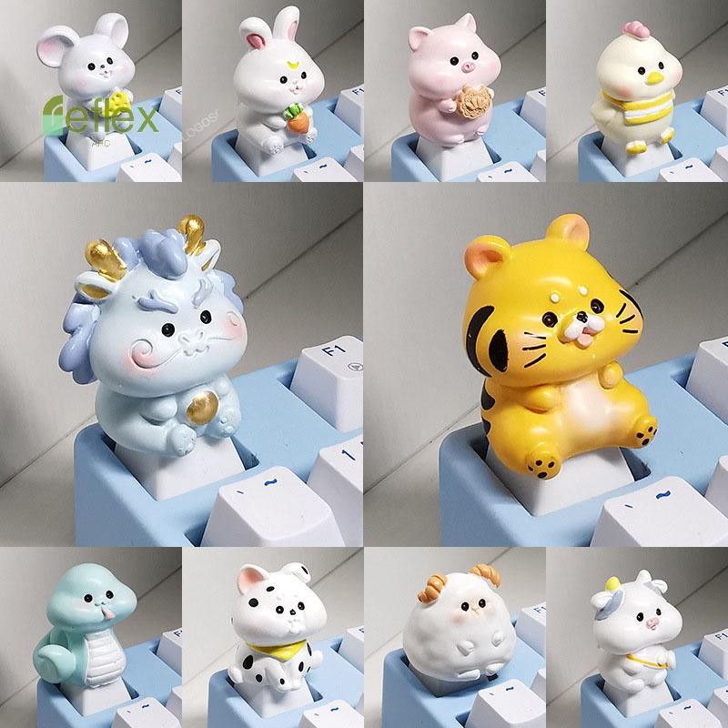 Reflex Arc Keycap 12 Zodiac Cute Animals Cross Axis Keyboard Special ...