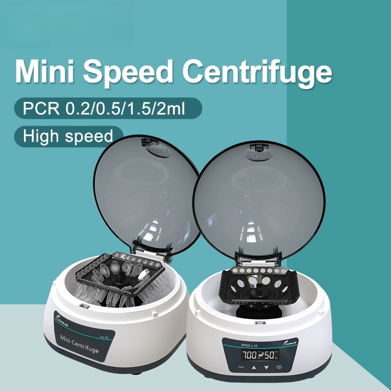 Mini Portable PCR Centrifuge Machine Digital Display High-Speed Plasma ...