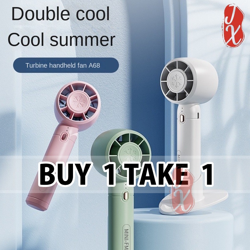 BUY 1 TAKE 1 Mini Fan Electric Fan Desktop Fans Travel Handheld Fan ...