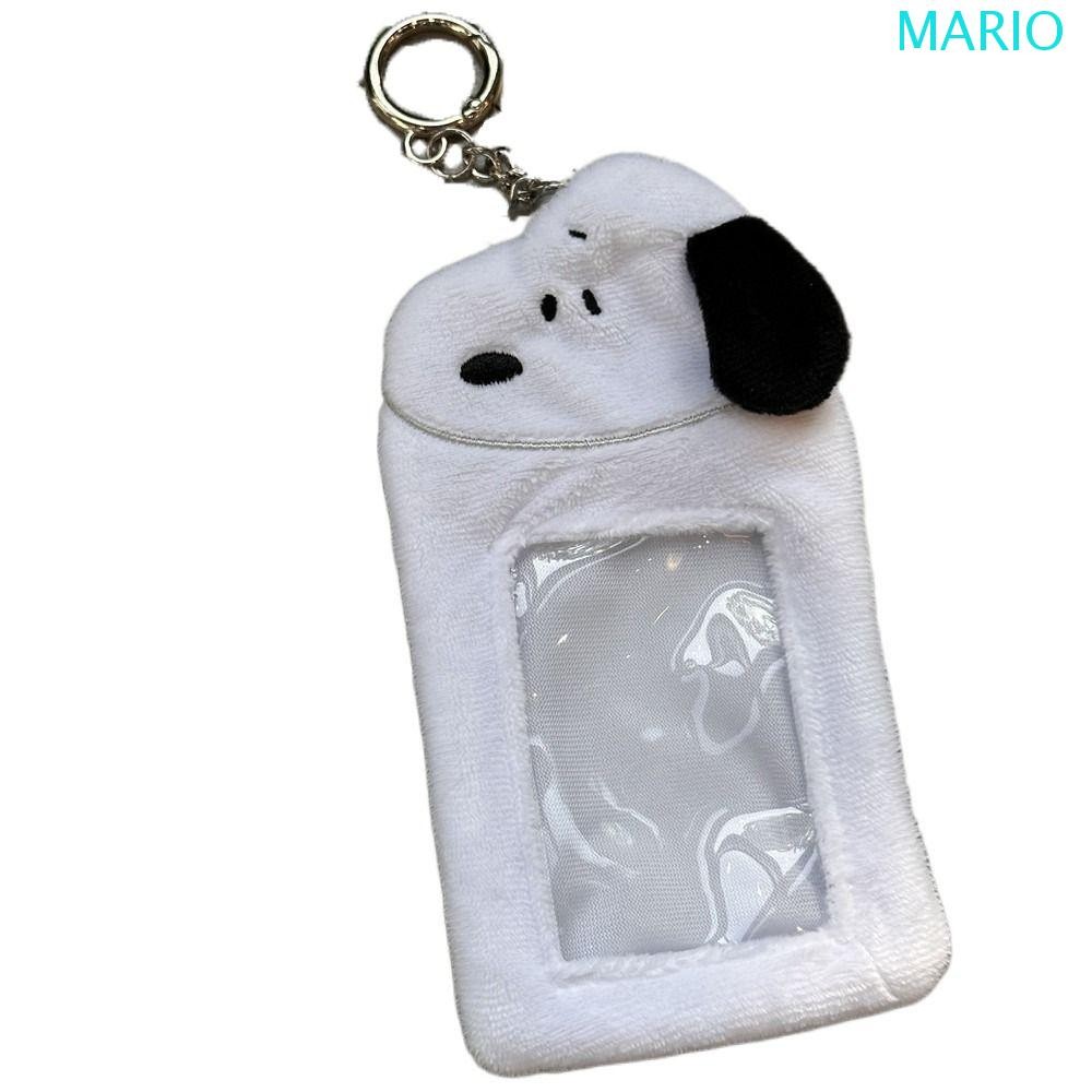 MARIO Snoopy Plush Card Cover, Cartoon Anime Plush Photocard Holder ...