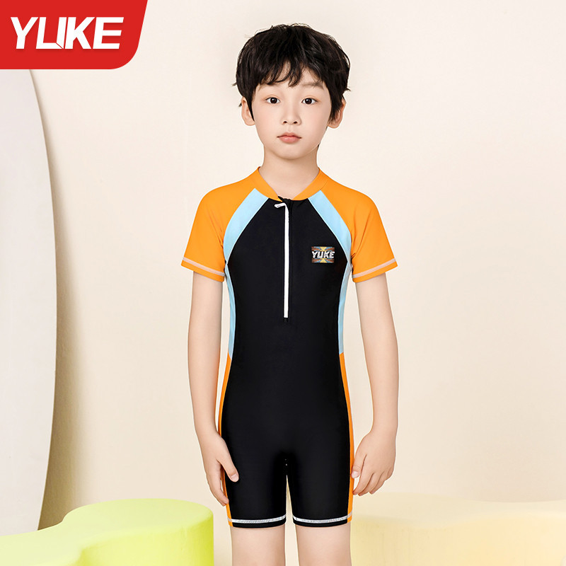 YUKE Swimming Suit Kid Boy One Piece Swimming Pool Sun Protection ...