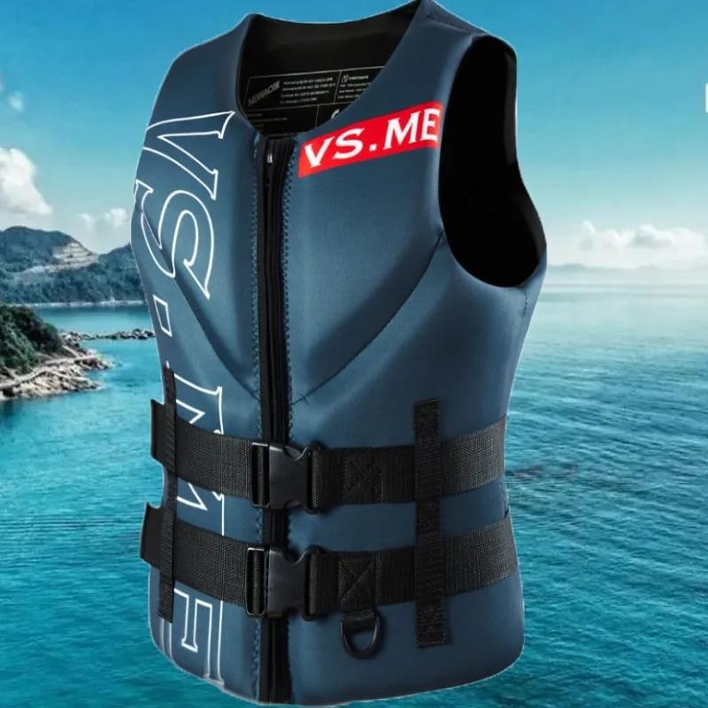 Life Jacket for Adult Super Buoyancy Neoprene Life Vest Surf Raft Kayak
