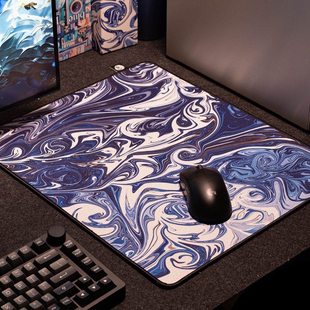 [Genuine Product] cc01 Blue Dyeing Game Mouse Pad Smooth and Control ...