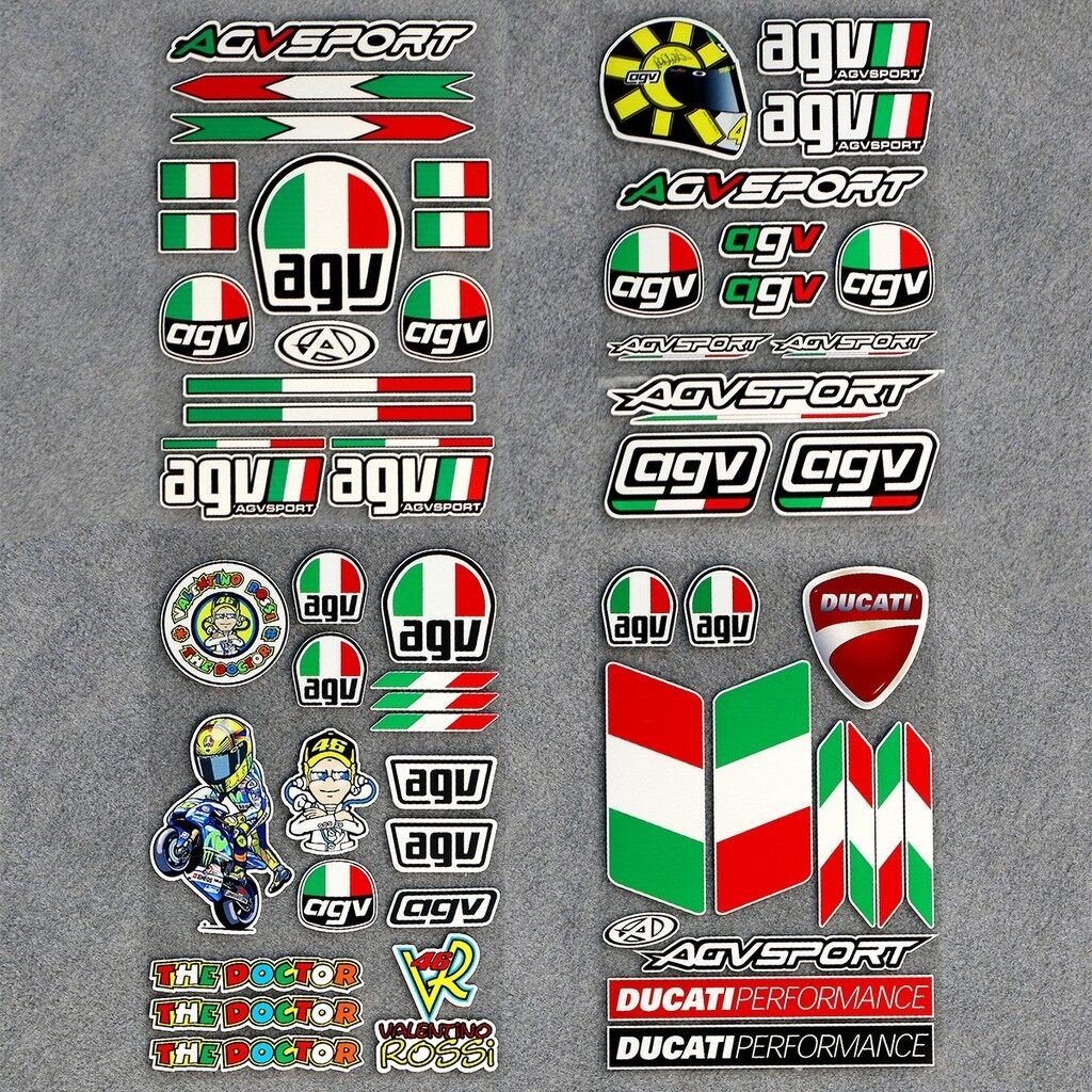 Fun Car Agv Sticker Vr46 The Doctor Reflective Motorcycle Stickers 