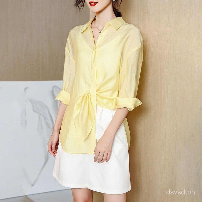 Mid-Length New Western Style Tencel Cotton Sun Protection Clothing ...