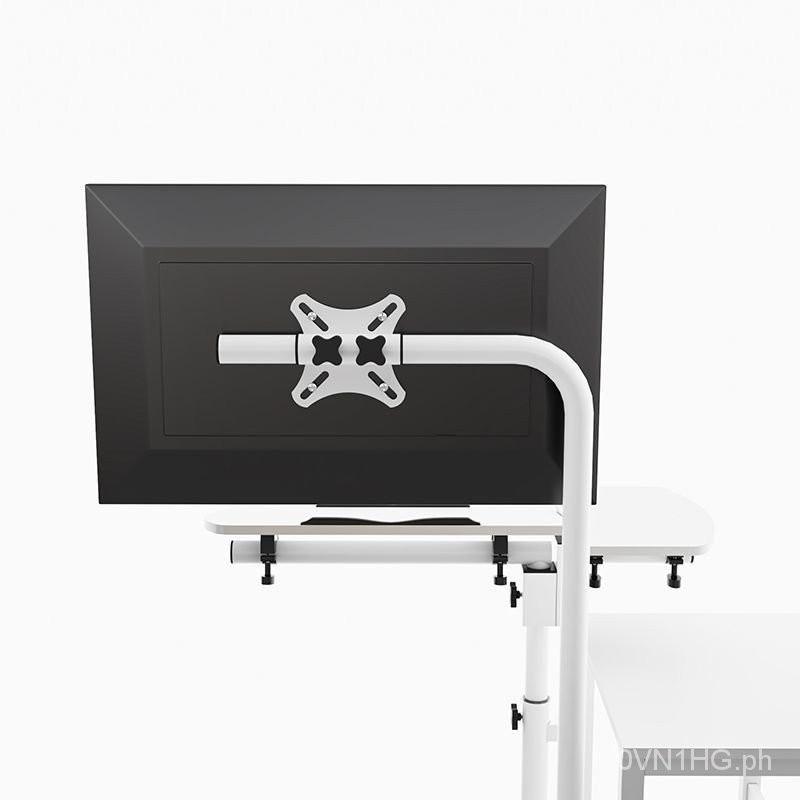 Adjustable Floor Wall-Mounted Lazy Computer Desk with Wheels Bedside ...