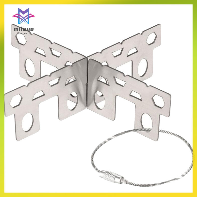 Alcohol Stove Rack Burner Camping Cooker Stand Cross Portable milauo ...