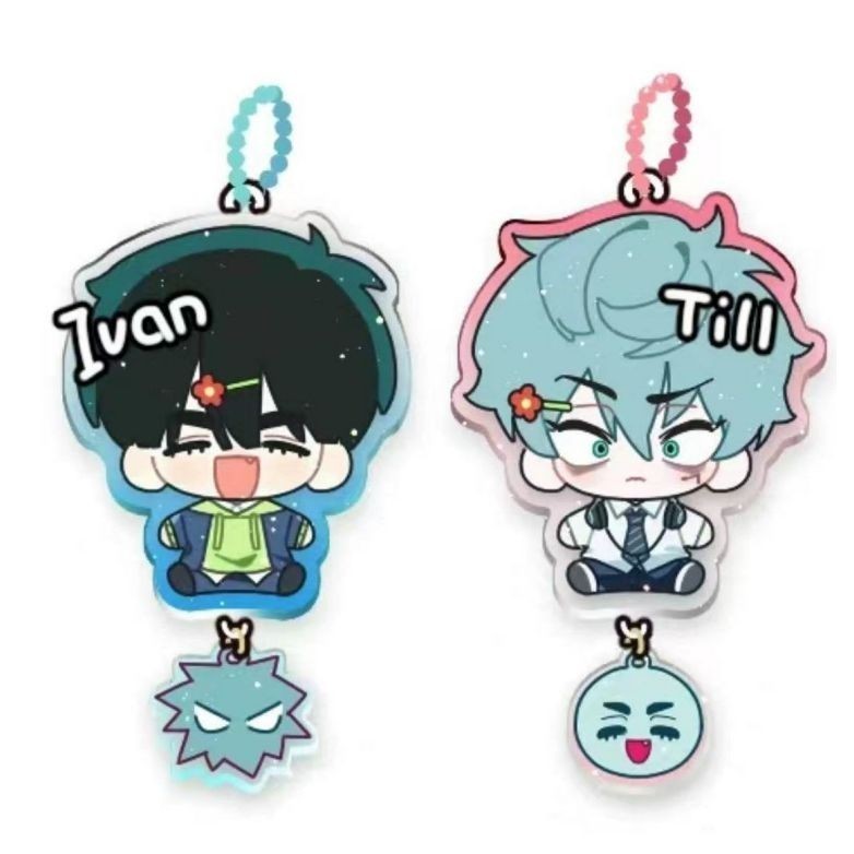 Alien Stage Anime Keychain Women ivan Till Kawaii Acrylic Key Chain Man ...