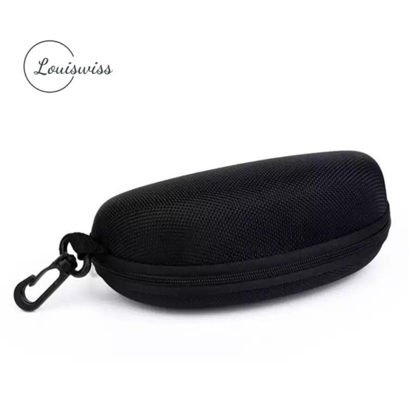Louiswiss Eyeglasses Case Outdoor Sports Zipper Case Anti-Pressure  Eyeglasses Bag Portable Hooked Eyeglasses Protective Case Sunglasses  Storage Case