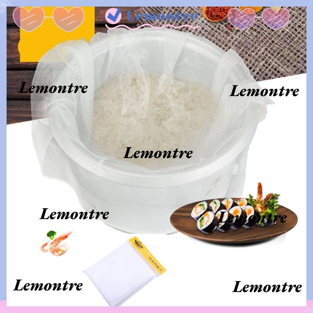 LEMONTRE Rice Towel Non-Stick Cotton Steamer For Sushi Cuisine Kitchen ...