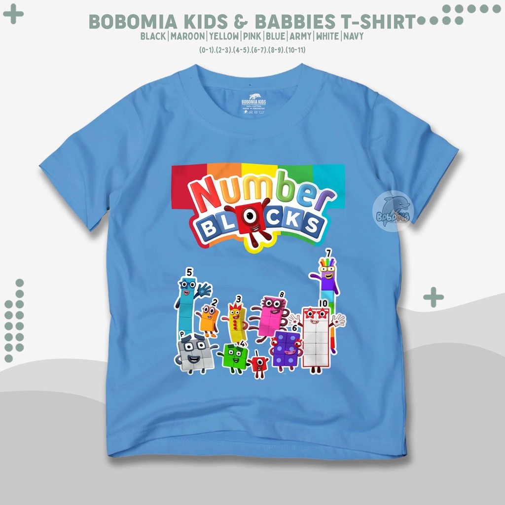 Baju Kaos Anak Number Blocks NumberBlocks Film Animasi | Baju Distro ...