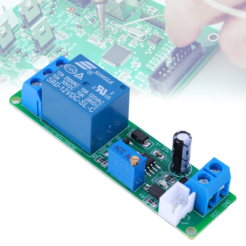 DC 12V Adjustable Turn OFF Relay Module 1-10sec Delay Switch for Smart ...