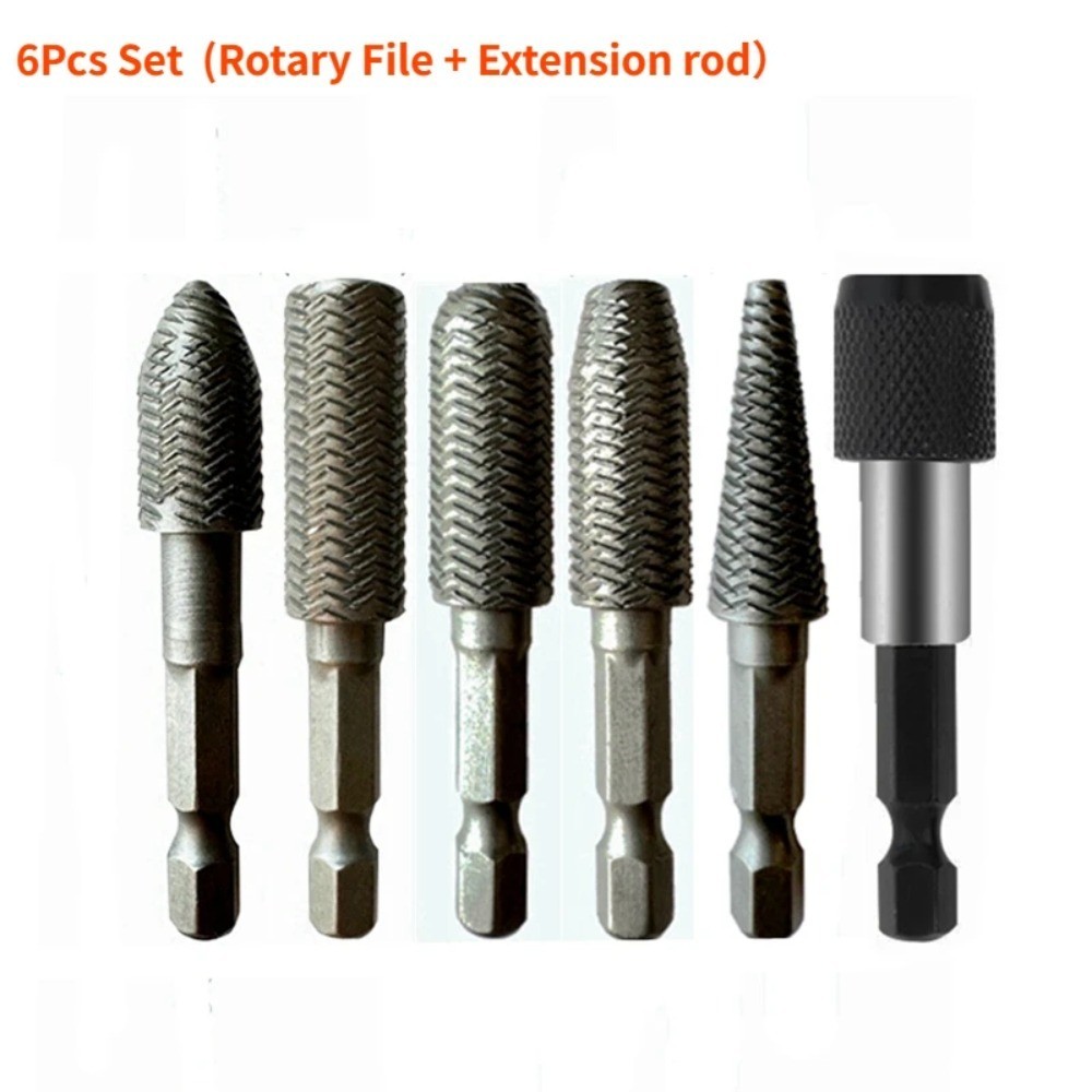 Krachtige Hex Shank Rotary Steel File Wood Drill Bits Burrs Metal