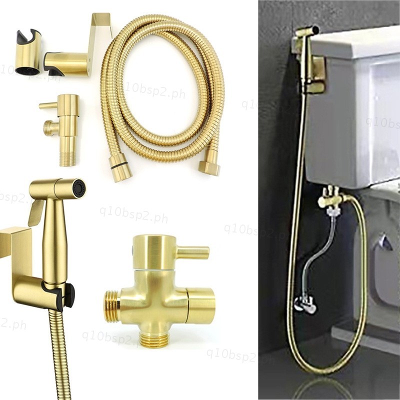 Stainless steel Gold Toilet Bidet Sprayer wc shower head set Douche