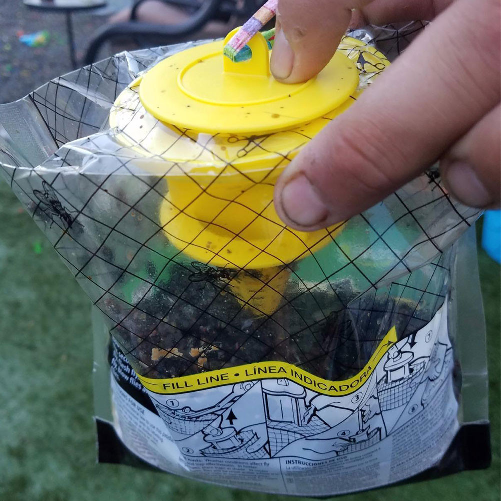 Hanging Fly Trap Bag Disposable Fly Catcher Bag Fly Insect Killer for ...