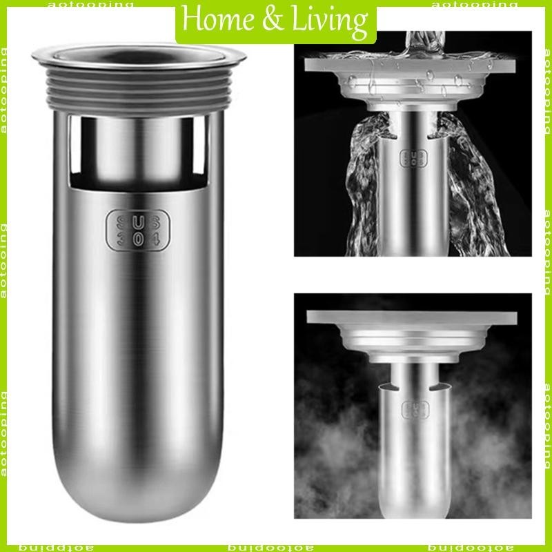 AOTOO Easy to Clean Shower Drain Hair Catcher Stainless Steel Bathroom ...