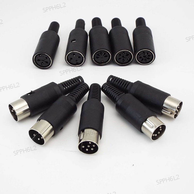 DIN Plug Jack Socket Connector 3pin 4pin 5pin 6pin 7p 8PIN DIN ...