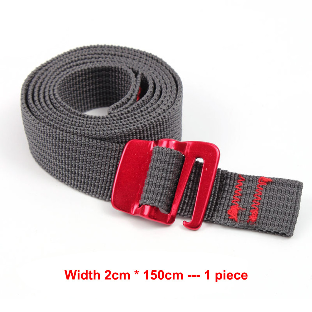 1.5m Cord Tape Nylon Rope with Quick Release Hook Hiking Climbing ...