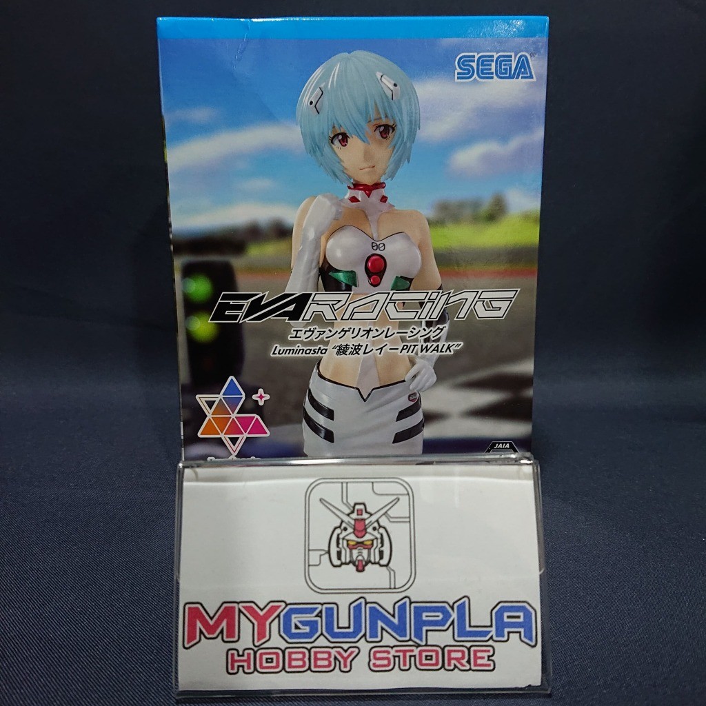 SEGA - Luminasta Evangelion Racing Rei Ayanami Pit Walk 21cm NEW