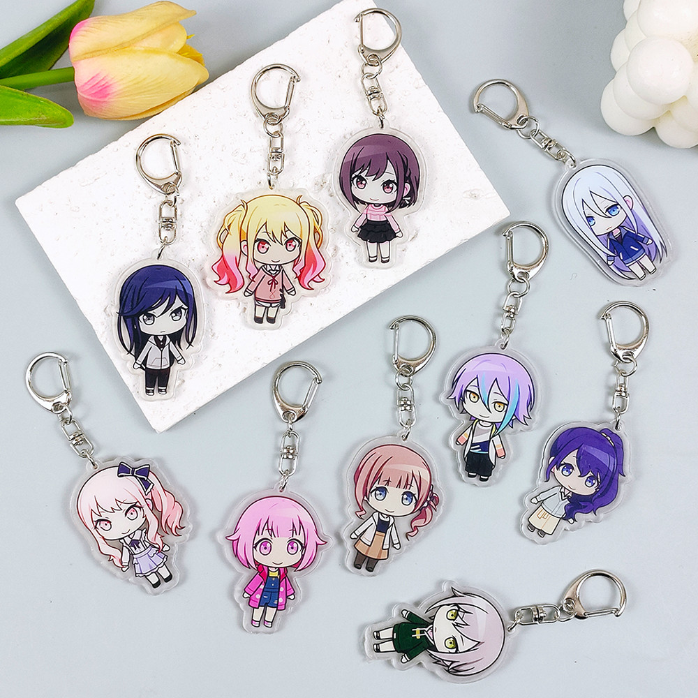 Cartoon Project Sekai Anime Keyrings Trendy PJSK Character Acrylic ...