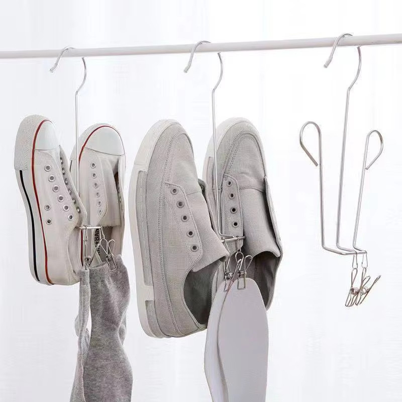Stainless Steel Shoe Drying Rack Outdoor Shoe Drying Rack Hook Bedroom ...