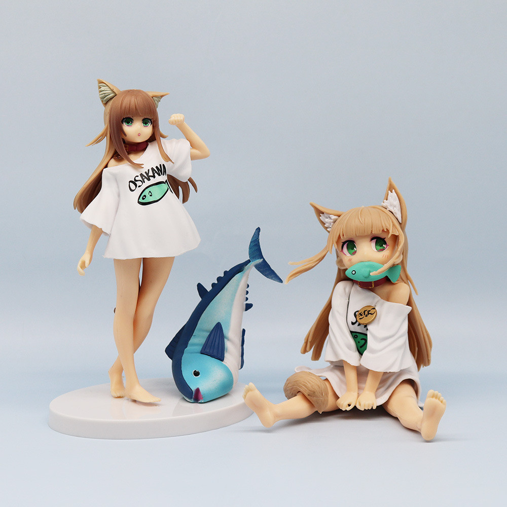 Soybean Powder Hand-Made Nekopara Sitting and Eating Fish Can Change ...