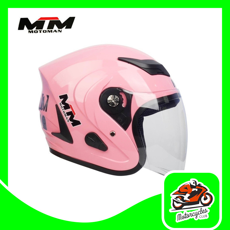 MTM S-101 Helmet Half Face helmet With Anti-Theft Lock System With ICC ...