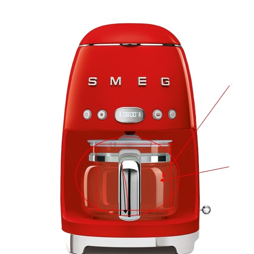 SMEG/Smeg coffee machine American DCF02 accessories subfactory glass