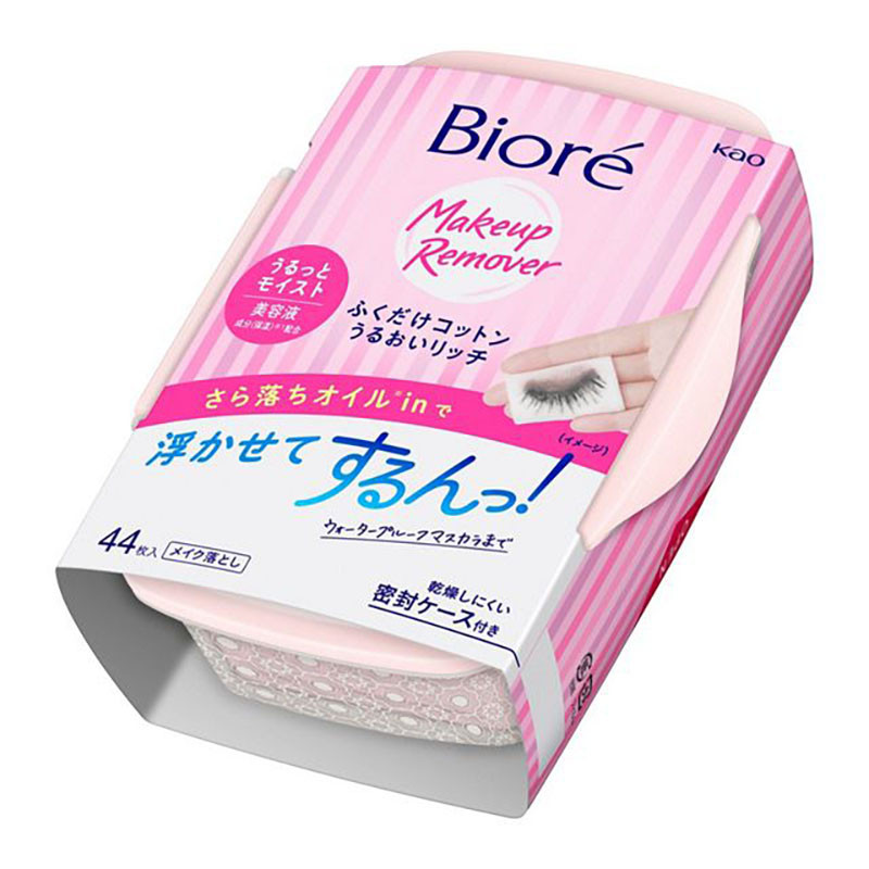 Biore Cotton Wipe Moisturizing Rich 44 Sheets / Refill / Travel-Size 10 ...