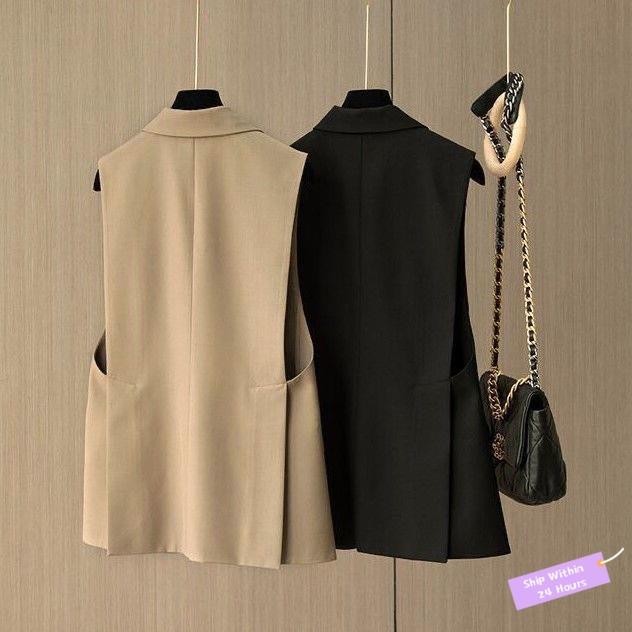Vest sleeveless blazer for women loose Fashionable, simple, capable and ...