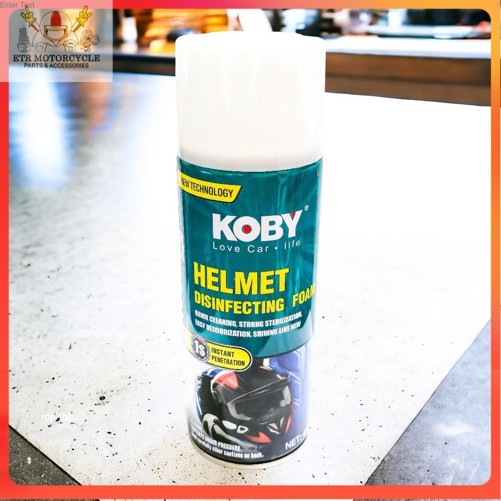 KOBY HELMET DISINFECTING SPRAY FOAM 450ML Household Scented | Shopee ...