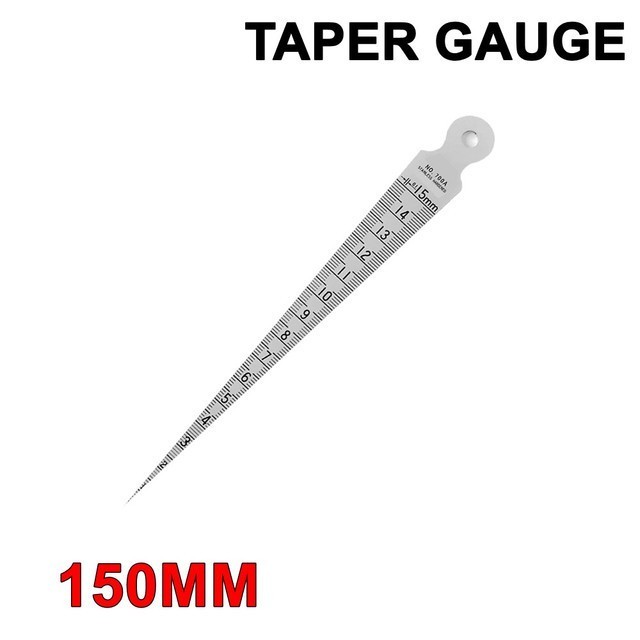Taper Gauge 6inch Stainless Ruler 150mm Hole Gauge Ruler Gage | Shopee ...