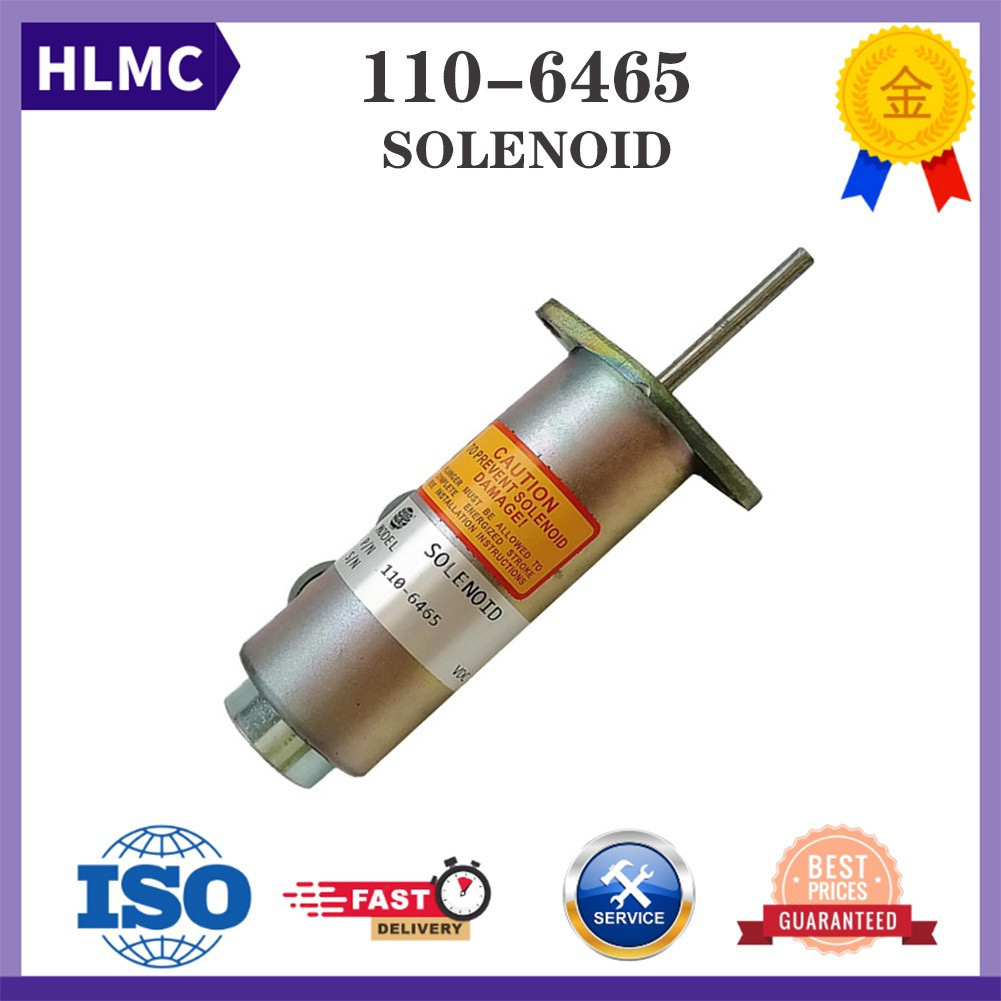 Shutdown Diesel Oil Solenoid Valve Excavator Engine Part Stop Magnet ...