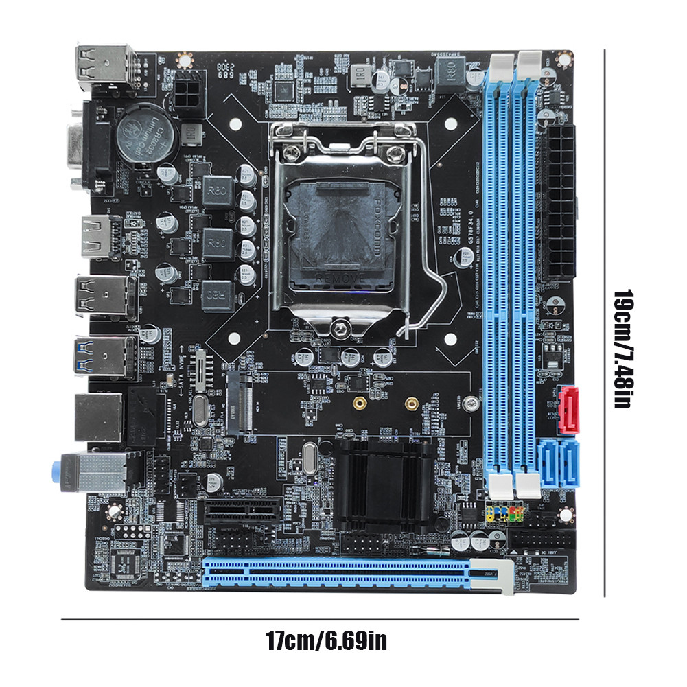 B75 Motherboard I/O PS/2 Keyboard Mouse Port 16GB Micro-ATX Computer ...