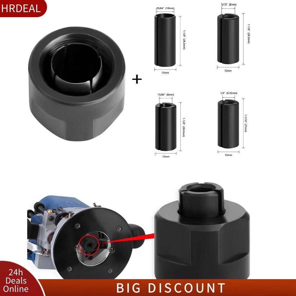 DEAL| M20 6/6.35/8/10mm Collet Chuck Adapter With Nut Engrave Trimming ...