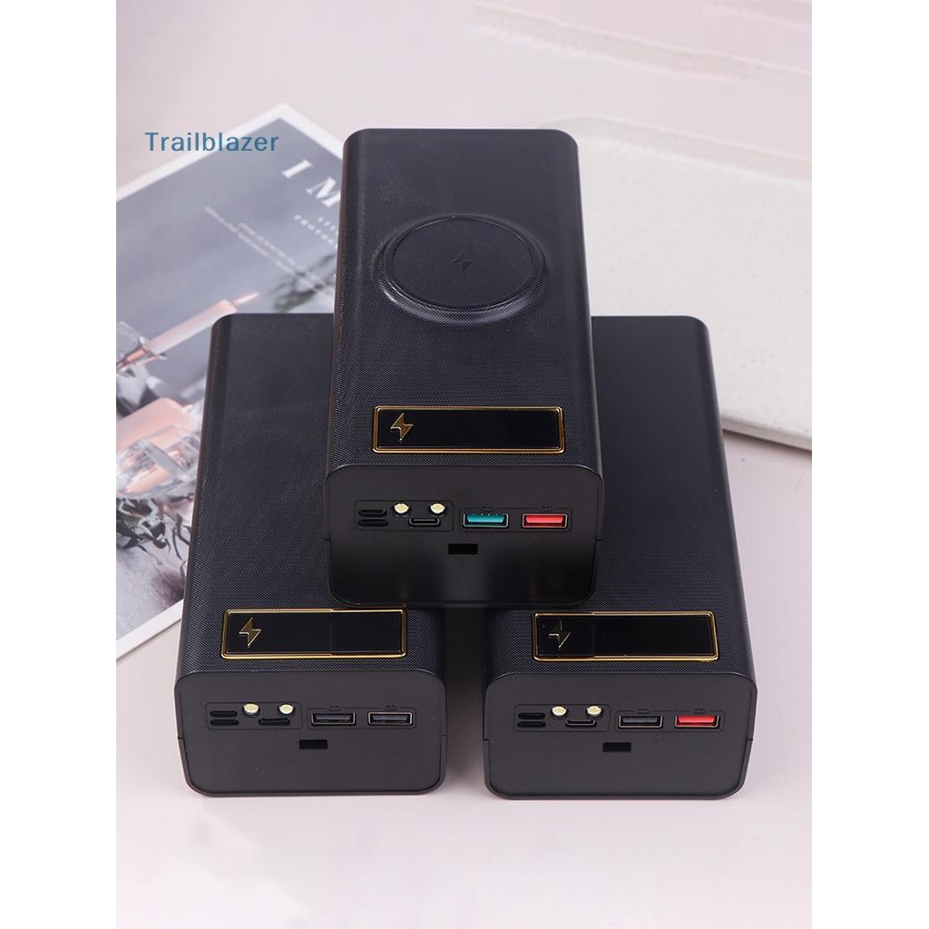 Lckiioy 2X 21X18650 per Batteria Saldatura per Banca di Potere Gratuita PD con Luce 18650 Scatola di Ricarica per Batteria Staccabile Portatile DIY