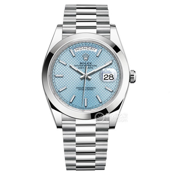 ROLEX Business Calm Blue Dial，Day-Date Charming Classic Stainless Steel ...
