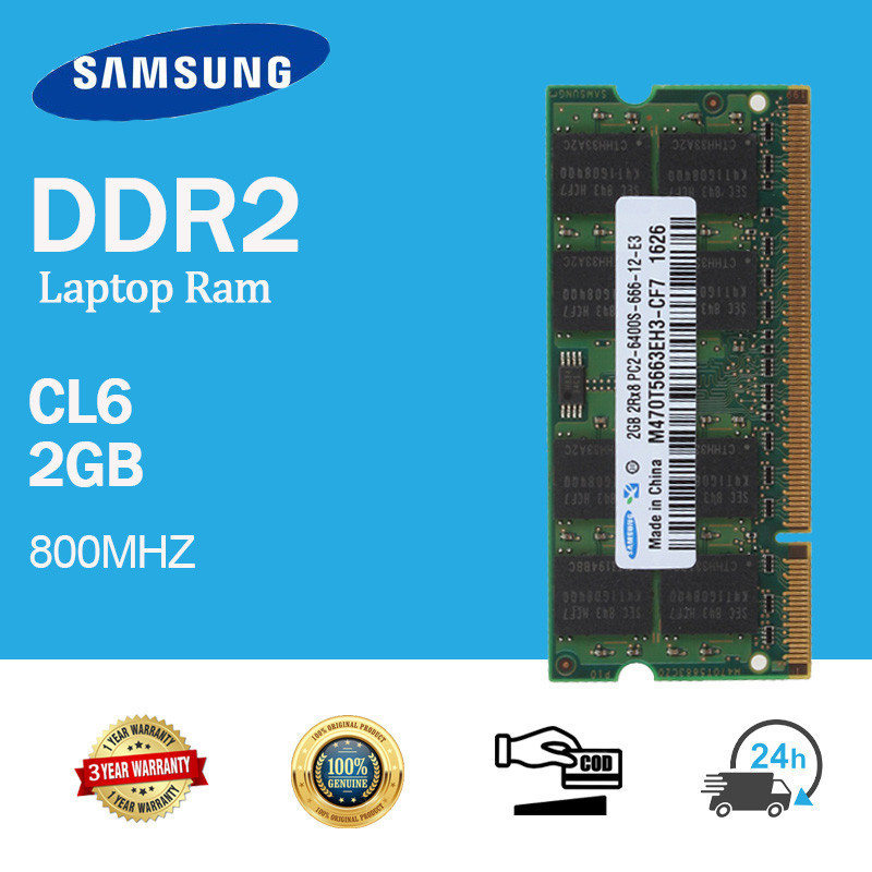 2gb 2rx8 Sodimm Ddr2 800mhz 4gb 2pcs Samsung 2Rx8 PC2-6400 2GB