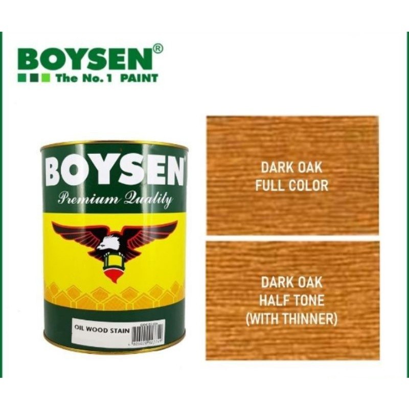BOYSEN OIL WOOD STAIN FOR WOOD VARNISH 1LITER, 1GALLON, MAPLE
