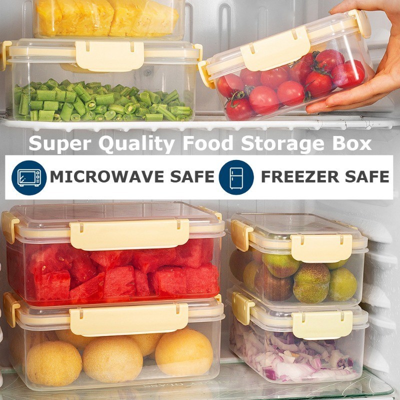 Microwaveable Refrigerator Fridge Freezer Storage Box Organizer Food ...