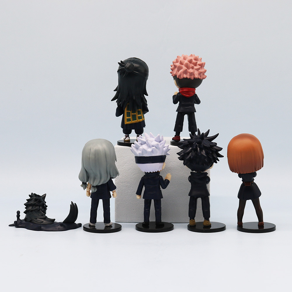 Jujutsu Kaisen Set Figures Gojo Satoru Geto Suguru Sitting Dolls Toys ...