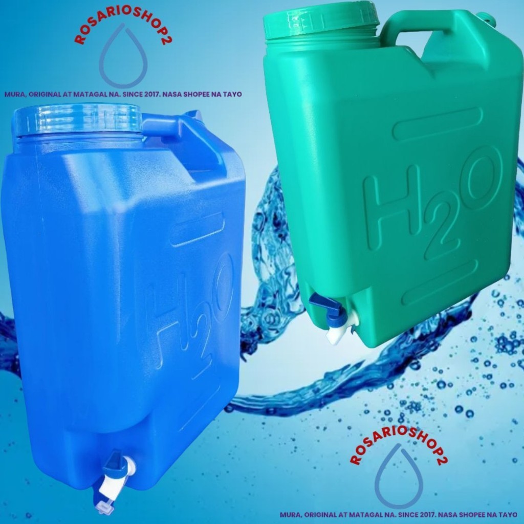 5 Gallon Slim Containers H2O brand or 20 Liters | Shopee Philippines