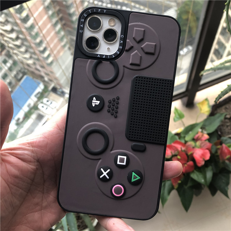 3d Silicone Chocolate Brown Game Controller Shape Phone Case For iPhone ...