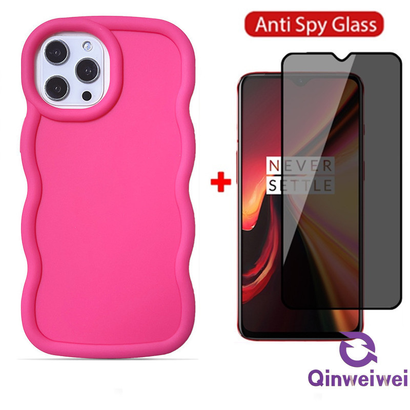 2in1 1Pcs Phone Case+1Pcs Anti Spy Tempered Glass For Casing OPPO A60 ...
