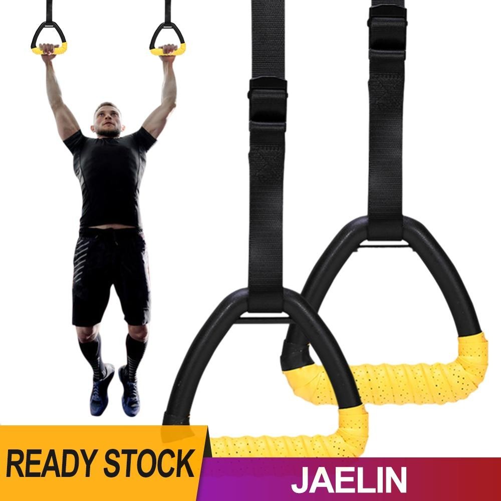 Gymnastic Rings Non-Slip Pull Up Exercise Rings for Home Gym Full Body ...