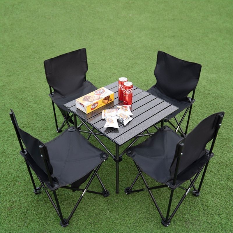 Outdoor Folding Tables and Chairs Portable Table Alloy Egg Roll Table ...